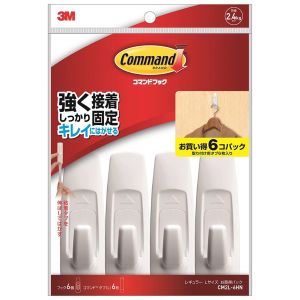 スリーエム 3M スリーエム 3M CM2L-6HN コマンドフック お買得パック Lサイズ