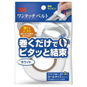 スリーエム 3M スリーエム 3M NC-2272R3 ワンタッチベルト 白 12.7mm × 3m