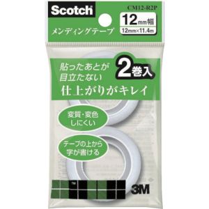 スリーエム 3M スリーエム 3M CM12-R2P メンディングテープ小巻 詰替え用 12mmX11.4m