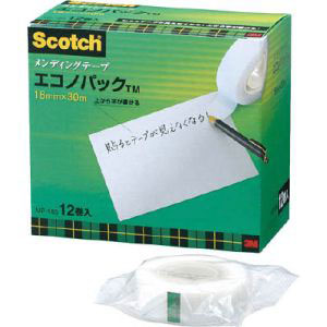 スリーエム 3M スリーエム 3M MP-18S メンディングテープエコノパック 18mm×30m 12巻入 巻芯径25mm