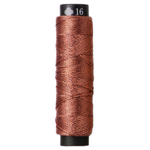 ルシアン LECIEN cosmo ルシアン にしきいと ラメ 錦 丸撚り 刺しゅう糸 20m巻 Col.16 伽羅 きゃら No.77 CS77-16 cosmo