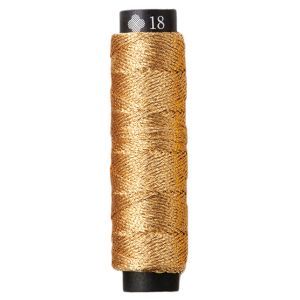 ルシアン LECIEN　cosmo ルシアン にしきいと ラメ 錦 丸撚り 刺しゅう糸 20m巻 Col.18 黄金色 こがねいろ No.77 CS77-18 cosmo