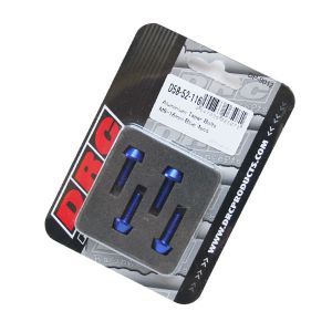 ディーアールシー DRC DRC F7721 テーパーボルト アルミ/ブルー 4pcs M6X16mm ディーアールシー
