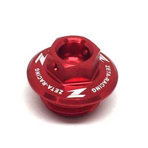 ジータ ZETA ジータ F6623 オイルフィラーキャップ レッド ホンダ/ヤマハ/カワサキ φ20/P=2.5 ZETA