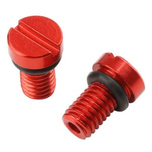 ジータ ZETA ジータ F8205 FFエアバルブスクリュ レッド KYB/SHOWA 2PCS ZETA