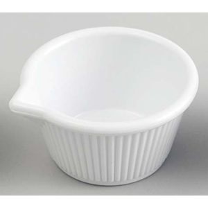 江部松商事 EBM EBM ジェスナー 口付ラメキン メラミン 0388A ホワイト 3oz 江部松商事