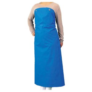 江部松商事 EBM EBM ワンタッチ 防水 エプロン ブルー 900×1150 江部松商事