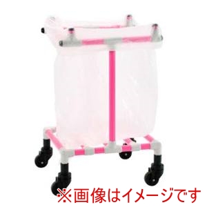 江部松商事 EBM EBM イレクター ゴミカート ゴミ箱台車 45L ピンク P1 江部松商事