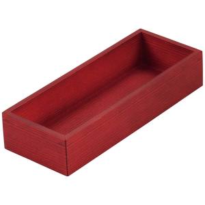 江部松商事 EB EBM 木製 千筋カトラリーボックス 赤 江部松商事