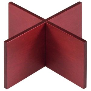 江部松商事 EB EBM 木製 組立十字スタンド 赤 200×200×100mm 江部松商事