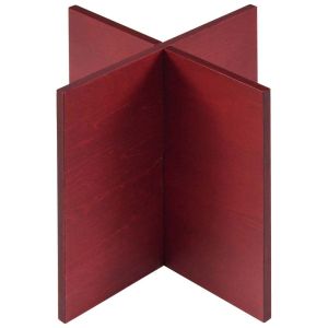 江部松商事 EB EBM 木製 組立十字スタンド 赤 200×200×200mm 江部松商事
