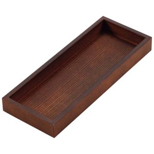 江部松商事 EB EBM 木製 浅型 千筋カトラリーボックス こげ茶 江部松商事