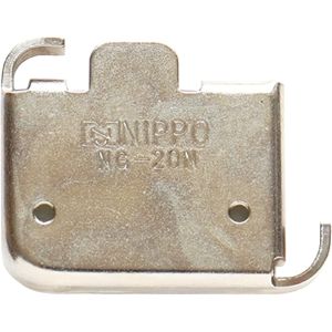 日本紐釦貿易 Nippon Chuko NBK ラバー付きマグネット定規 3.8×2.8cm シルバー NI-02425 日本紐釦貿易
