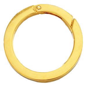日本紐釦貿易 Nippon Chuko NBK 平角キャストカラビナ 丸 大 φ49mm ゴールド CK1-50-G 日本紐釦貿易