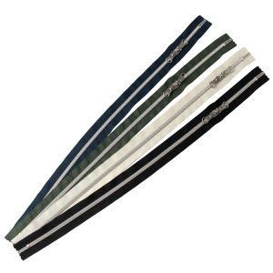 日本紐釦貿易 Nippon Chuko NBK YKK 特 メタリオン両開き 50cm シルバー 4色セット 黒 生成り カーキ 紺 5CM50S-4MIX 日本紐釦貿易