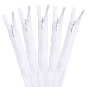 YKK YKK コンシールファスナー 22cm 5本入 col.501 白 KS22-501
