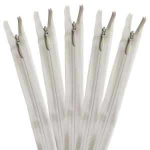 YKK YKK コンシールファスナー 22cm 5本入 col.576 薄グレー KS22-576