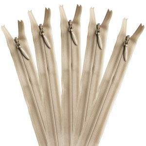 YKK YKK コンシールファスナー 56cm 5本入 col.573 濃ベージュ KS56-573