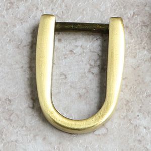 日本紐釦貿易 Nippon Chuko NBK ネジ式Dカン U字型 サイズ:約W2.4×H3.3×厚み0.6cm 4個入り アンティークゴールド  TYP502-AG 日本紐釦貿易