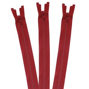 日本紐釦貿易 Nippon Chuko NBK ビスロンオープンファスナー 56cm 3本入り col.519 赤 3CFOR56DA-519 日本紐釦貿易