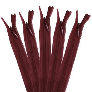YKK YKK コンシールファスナー 22cm 5本入 col.527 紅 KS22-527