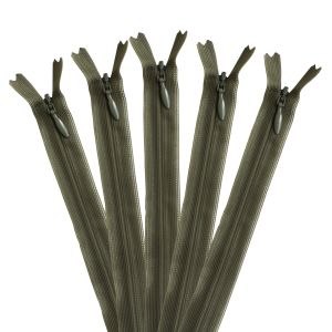 YKK YKK コンシールファスナー 22cm 5本入 col.566 モスグリーン KS22-566