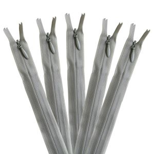 YKK YKK コンシールファスナー 22cm 5本入 col.577 グレー KS22-577