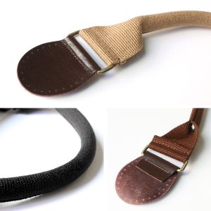 日本紐釦貿易 Nippon Chuko NBK アクリル & 本革コンビ持ち手 黒 40cm 1組入 KT89-B 日本紐釦貿易