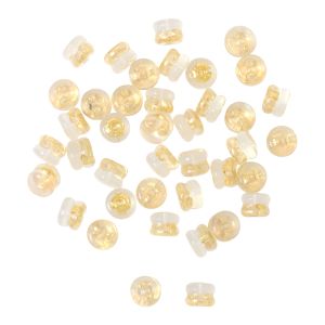 日本紐釦貿易 Nippon Chuko NBK ダブルキャッチ ピアスキャッチ 溝付 大 ダイヤ型 20組 ゴールド KE1508-G-20 日本紐釦貿易