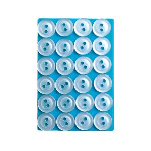 日本紐釦貿易 Nippon Chuko NBK PPボタン 11.5mm 144個入 白 IGA101-11 日本紐釦貿易