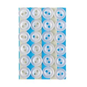 日本紐釦貿易 Nippon Chuko NBK PPボタン 10mm 144個入 白 IGA101-10 日本紐釦貿易