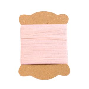 日本紐釦貿易 Nippon Chuko NBK 正絹 刺しゅうリボン 巾3.5mm×約5m巻 ベビーピンク KSR-591-5M 日本紐釦貿易