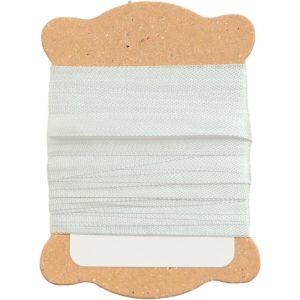 日本紐釦貿易 Nippon Chuko NBK 正絹 刺しゅうリボン 巾3.5mm×約5m巻 水色 KSR-600-5M 日本紐釦貿易