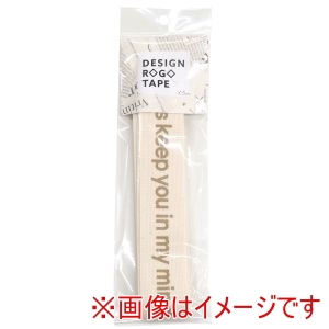 日本紐釦貿易 Nippon Chuko 日本紐釦貿易 ゴシックロゴデザインテープ 巾約30mm 1.5mカット 生成り KLT104-2
