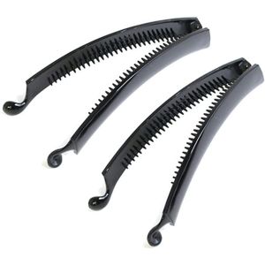 日本紐釦貿易 Nippon Chuko NBK バナナクリップ 黒10cm 50本 KE414-50 日本紐釦貿易