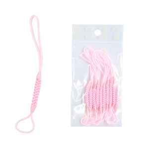 日本紐釦貿易 Nippon Chuko NBK 根付紐 ストラップ 10cm 10本 ピンク F1-3-10 日本紐釦貿易