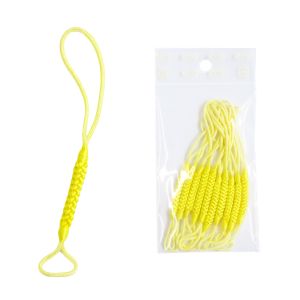 日本紐釦貿易 Nippon Chuko NBK 根付紐 ストラップ 10cm 10本 黄 F1-4-10 日本紐釦貿易