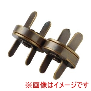 日本紐釦貿易 Nippon Chuko 日本紐釦貿易 足折 マグネットボタン 差し込みタイプ直径12mm 2組入 アンティークゴールド SM10-AG