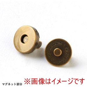 日本紐釦貿易 Nippon Chuko 日本紐釦貿易 足折 マグネットボタン 差し込みタイプ直径12mm 10組入 アンティークゴールド SM10-AG-10
