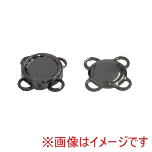 日本紐釦貿易 Nippon Chuko 日本紐釦貿易 縫い付け マグネット 直径10mm 3組入 ブラックニッケル SM1-BN