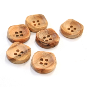 日本紐釦貿易 Nippon Chuko NBK オリーブボタン 15mm 6個 CG1223 日本紐釦貿易