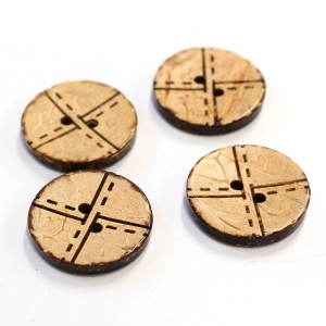 日本紐釦貿易 Nippon Chuko NBK ハワイアンボタン 20mm 4個 CG1304 日本紐釦貿易