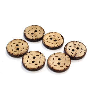 日本紐釦貿易 Nippon Chuko NBK ハワイアンボタン 18mm 6個 CG1311 日本紐釦貿易