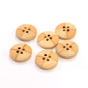 日本紐釦貿易 Nippon Chuko NBK ナチュラルボタン 15mm 6個 CG950 日本紐釦貿易