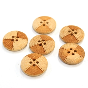 日本紐釦貿易 Nippon Chuko NBK ナチュラルボタン 18mm 6個 CG951 日本紐釦貿易