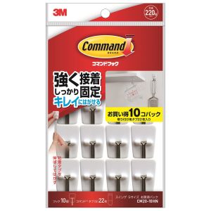 スリーエム 3M スリーエム 3M CM20-10HN コマンドフックお買い得パック スイングフック10個・タブS22枚入り