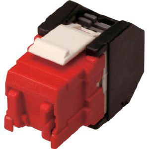 コーニング コーニング VOL-OCK5E-U-R RJ45モジュラージャック ツールレスタイプ Cat5e 赤