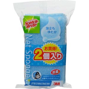 スリーエム 3M スリーエム 泡立ちゆたかネット ブルー 2P WNIB-2PW