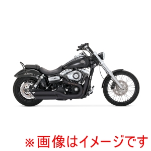 バンスアンドハインズ バンスアンドハインズ 1801-0407 TwinSlash ツインスラッシュ スリップオン ブラック マフラー DYNA 08-16