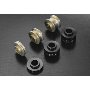 コーケン コーケン KOK-1001BK ラジアルマウントオフセットカラー 4個セット 5mm(表/凸・裏/フラット) BLK